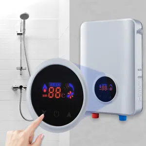 Venda quente de 1 ano para chuveiro ecosmart elétrico mini aquecedor de água instantâneo sem tanque elétrico