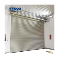 Porte à enroulement commerciale isolée, automatique, en acier, moderne, pour entrepôt, sécurité extérieure