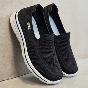 Chaussures de sport respirantes pour hommes personnalisées avec empeigne en cuir véritable et en cuir de vachette, fermeture à lacets - Product Image 4