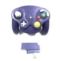 Manette sans fil 2,4 GHz pour GameCube NGC avec moteur de vibration - Contrôleur joystick