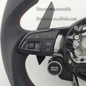 Accesorios Interiores para Automóviles en Oferta, Volante de Cuero con Fibra de Carbono y Botón de Encendido, Compatible con Audi R8 - Product Image 6