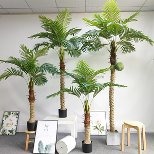 Albero Artificiale Grande per Interni ed Esterni, Decorazione Tropicale, Palma di Cocco Artificiale, Palma Areca Artificiale - Product Image 2