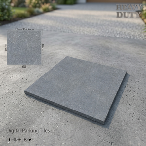 Carreaux de sol en porcelaine de qualité supérieure 40x40cm, aspect pierre glacée numérique, 12mm, antidérapants, pour extérieur - Product Image 5