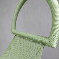 Fauteuil suspendu œuf en corde polyester pour jardin, patio, camping, balcon, maison, mobilier d'extérieur et parc