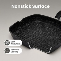 Set Peralatan Masak Profesional 11 Buah, Panci dan Wajan Anti Lengket, Set Peralatan Masak Aluminium Die Cast, Tersedia dalam Stok
