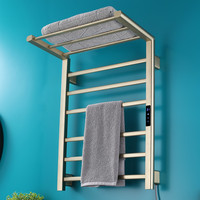 Radiateur de salle de bain chauffant électrique mural intelligent avec thermostat Porte-serviettes de bain et sèche-linge pour hôtels