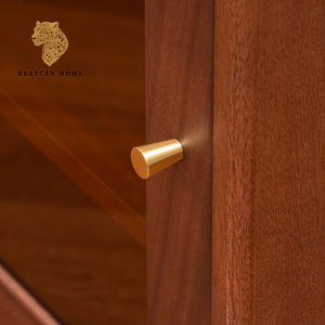 <span class=keywords><strong>Armoire</strong></span> de rangement étroite et haute en bois massif vintage avec roulettes et porte <span class=keywords><strong>vitrée</strong></span>, finition noyer, meuble à chaussures mobile pour la maison ou le bureau - Product Image 5