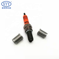 BS7751 Standard Stainless Steel Polished M12*1.25-M14*1.25-17mm Fully Threaded Spark Plug Repair Kit Wire Thread Insert