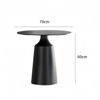 Ensemble table basse ronde en marbre moderne et économique avec combinaison de chaises en usine