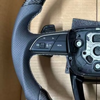 Volant en fibre de carbone véritable pour Audi A3 A4 A5 A6 C6 C7 S3 S4 S5 S9 B8 B9 Q5 Q7 RS3 RS5 Accessoires de voiture en cuir