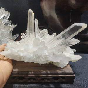 <strong>Wholesale</strong> Natural Mineral <strong>Raw</strong> Clear Quartz Rock <strong>Crystal</strong> Cluster Carved Feng Shui Style for Home Decoration Engraving Technique - Product Image 1