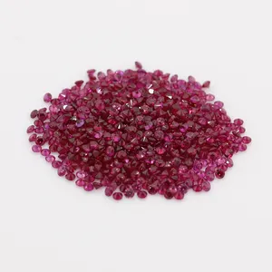 Wholesale Loose Stones Round Natural Ruby Round Cut Small Size Ruby Gemstones For Jewelry Making Shop Now from Supplier
