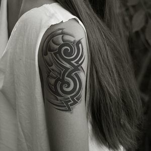 Tatuaggi Temporanei con Stampa Personalizzata, Tribù di Leoni, Drago Nero, Colore Normale, Adesivi per Corpo e Braccia, Arte Corporea Temporanea - Product Image 3