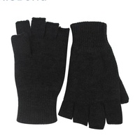 Gants mi-doigts pour ski, cyclisme, randonnée, course à pied, pêche, personnalisables, en polaire, coupe-vent, doublure tricotée chaude, certifiés BSCI, pour le sport