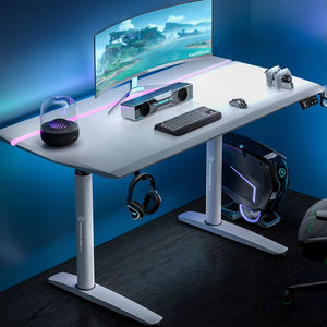 Marco <span class=keywords><strong>de</strong></span> mesa elevadora eléctrica para sentarse y levantarse, escritorio ajustable <span class=keywords><strong>de</strong></span> doble columna con motor único hacia arriba y hacia abajo con escritorio - Product Image 1