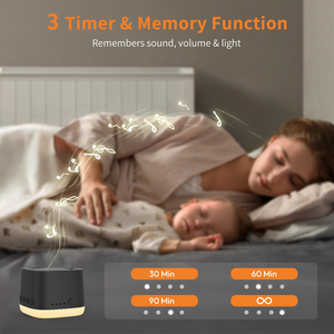 Rechargeable White Noise Sound Machine with Breathing Night <b>Light</b>,Timer Memory Portable for Travel Baby <b>Sleep</b> Adult - Product Image 3
