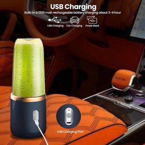Mini Frullatore Elettrico Portatile per <span class=keywords><strong>Frutta</strong></span> e Verdura, Ricaricabile USB, con Bicchiere per Succhi - Product Image 3