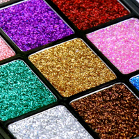 Palette de fards à paupières holographiques Golden Phoenix, haute pigmentation, logo personnalisé, 12 couleurs gel, 12g