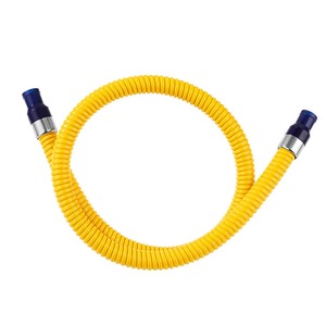 Tuyau <span class=keywords><strong>de</strong></span> <span class=keywords><strong>gaz</strong></span> naturel anti-corrosion haute pression, <span class=keywords><strong>flexible</strong></span>, en acier inoxydable recouvert <span class=keywords><strong>de</strong></span> PVC, durable, pour cuisinières - Product Image 1