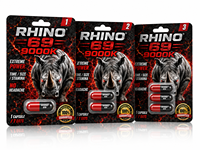 Emballage personnalisé pour pilulier Rhino, solution d'emballage de luxe pour compléments masculins, solution de vente en gros