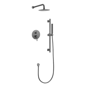 <span class=keywords><strong>Colonne</strong></span> <span class=keywords><strong>de</strong></span> douche thermostatique monocommande apparente en laiton massif avec pommeau <span class=keywords><strong>de</strong></span> pluie, vente en gros - Product Image 5