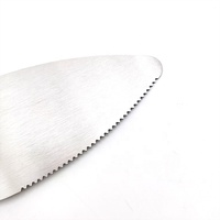 Spatule en acier inoxydable avec manche en bois pour la cuisson de pizzas, gâteaux et biscuits