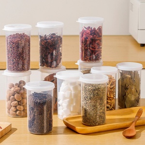 Airtight Clear Dry Food Keeper Canister Plastic Tall Food <b>Storage</b> Spaghetti Noodle Pasta Container with Locking Lid <b>for</b> <b>Kitchen</b> - Product Image 1