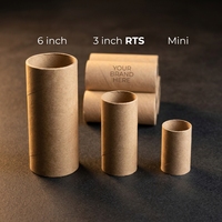 Tube en carton kraft de qualité alimentaire, boîte cylindrique, revêtement UV, personnalisable, recyclable, crème pour le visage, café, thé, huiles essentielles