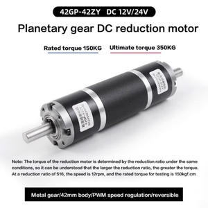Motor de CC planetario de doble eje con reductor 42GP-42ZY de alto torque ajustable 12V/24V para uso en ventiladores y embarcaciones, velocidad de 60 rpm - Product Image 3