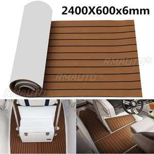 Revêtement de pont en mousse EVA auto-adhésif imitation teck, revêtement de pont marin en mousse EVA, tapis de sol en mousse EVA pour bateau 600x2400x6mm - Product Image 1