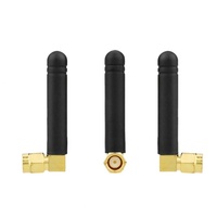 Mini antenne WiFi double bande 2,4 GHz 5,8 GHz 3,5 dBi en caoutchouc, connecteur de tige en caoutchouc, antenne externe omnidirectionnelle verticale