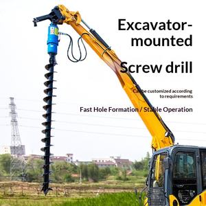 Perforadora Espiral de 8000 Torque para Pilotes Fotovoltaicos, Máquina Perforadora de Pilotes, Perforación de Cimentaciones y Excavación de Pilotes - Product Image 1