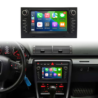 Autoradio 7 pouces avec écran multimédia USB, divertissement pour sièges arrière pour Audi A4, CarPlay sans fil, Android Auto