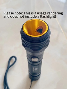 Shan Bao 6WX Cangkir Senter LED Aluminium yang Dapat Diganti, Cangkir Reflektif, Busur Reflektif Pendek - Product Image 6