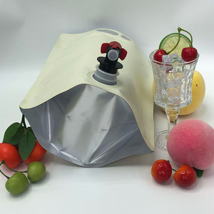 Food Grade Milk White Packaging Aluminum <b>Bag</b> Heat <b>Seal</b> Leak Proof <b>Bag</b> Stand Up Pouch With Valve For Fruit Wine Beverage - Product Image 3