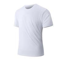 T-shirts pour hommes OEM/ODM en gros – Haute Qualité, Respirants, Séchage Rapide, Anti-Plis, Imprimés par Transfert Thermique, Spandex/Nylon, Sport