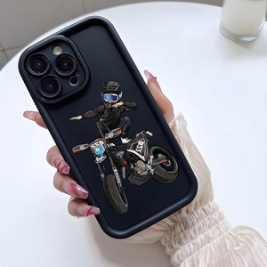 <span class=keywords><strong>Coque</strong></span> de téléphone portable antichoc en TPU avec motif <span class=keywords><strong>moto</strong></span> et imprimé homme, style Cool, protection d'objectif en forme d'échelle pour <span class=keywords><strong>iPhone</strong></span> 11 12 13 14 15 16 17 Pro Max - Product Image 2