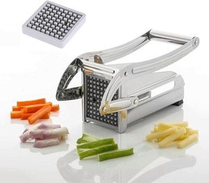 Modern Stainless Steel Manual Potato <b>Cutter</b> with <b>Vegetable</b> and Fries Cutting Functions Kitchen Dicing Tool - Product Image 2
