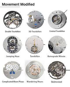 Mouvement NH35 modifié, calendrier complet, phase de lune, 24 rubis, calibre automatique pour fabricant de montres OEM ODM, marque privée personnalisée - Product Image 5