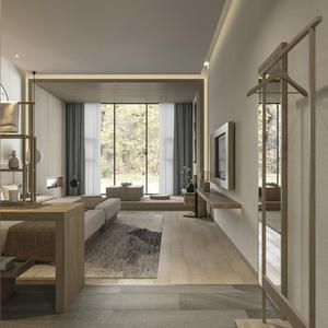 ชุดเฟอร์นิเจอร์โรงแรมทำจากไม้แบบสั่งทำสำหรับใช้ในห้องนอน-เอาท์เล็ตโรงงาน - Product Image 2