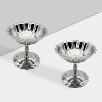 Unisweet – Tasse à glace, bol à dessert, coupelle à pudding, plat à collation haut de gamme en acier inoxydable 304, style nordique minimaliste, pour l'exportation