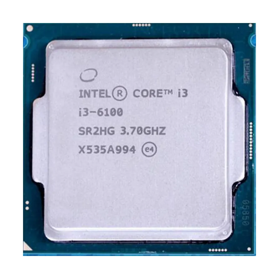 DYD i3 6100 Processor 3.7GHz 3MB Cache Dual Core Socket LGA 1151 Qual Core Desktop I3-6100 CPU