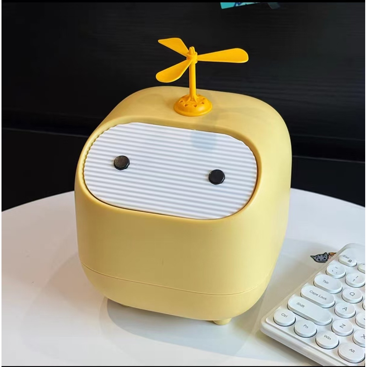 Ninja Trash Can [Yellow Bamboo Dragonfly Accessory]