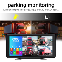 Cámara de Coche Portátil con Pantalla Táctil IPS de 10.36 Pulgadas, Grabadora con 4 Cámaras AHD 720P WDR, Doble Lente, Monitoreo de Estacionamiento, Navegación, Grabación en Bucle