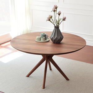 Crossroads 47 "Table à manger ronde en bois frêne nordique en bois massif ronde maison salle à manger loisirs Table et chaise de bureau - Product Image 2