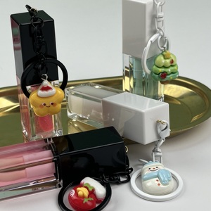 Aceite de labios navideño festivo vegano con colgante de llavero, brillo de labios líquido hidratante DIY para maquillaje de vacaciones, efecto de cambio de Color - Product Image 5