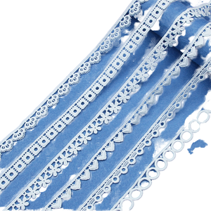 Erkoumi Nouveauté Arrivée Vente en Gros Personnalisée 1cm Écologique Broderie Florale 3D Simple Galon en Dentelle Soluble à l'Eau pour Chaussures & Sacs - Product Image 1