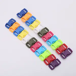 In Stock Wholesale Colorful 10mm Plastic Small Quick Release Buckle For Bag Hardware Accessories