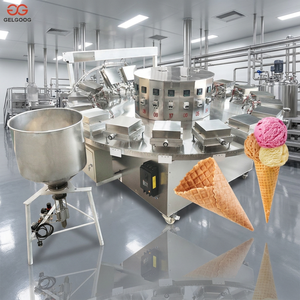 GELGOOG Automatic <b>Ice</b> <b>Cream</b> Cone Production <b>Machine</b> Round Industrial Waffle Cone Maker for Dairy Factory - Product Image 1