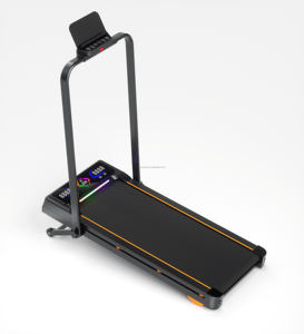 Akıllı elektrikli katlanabilir taşınabilir yürüyüş makinesi ev akıllı kontrol LED ekran ve 1-8 km/h hız ile koşu bandı - Product Image 1